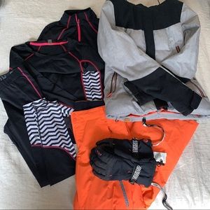Roxy Ski / Snowboarding Outfit Jacket Pants Set